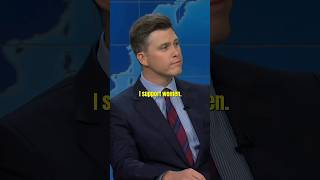 Colin Jost made a Super Cut of Michael Ches WNBA Jokes and showed it to Caitlin Clark 😱🤣 shorts [upl. by Doig]