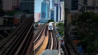 Rapid KL LRT diving into underground line 🚊 [upl. by Ynehteb]