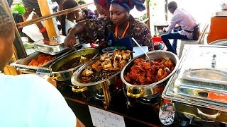 African food from Nigeria tasted in London streets Street food in London Peckham [upl. by Aelam]