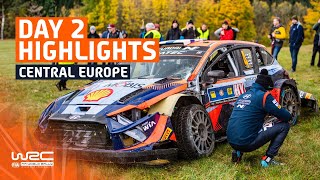 Day 2 Highlights  WRC Central European Rally 2023 [upl. by Nolie]