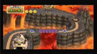 New Super Mario Bros Wii Walkthrough  The Waggly Inferno 35 [upl. by Vickie]