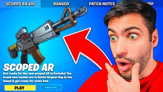 🔴 New SCOPED AR UPDATE in FORTNITE SOON [upl. by Ahsirtap851]