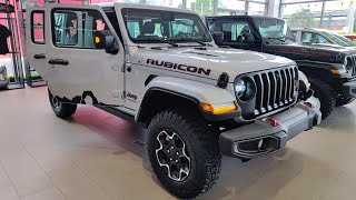 First Look  2023 Jeep Wrangler Rubicon  Silver Color [upl. by Pagas917]