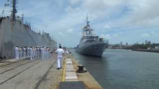 Chegada do NPaOc Araguari a Base Naval de Natal  Ícaro Gomes [upl. by Ballard175]