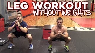 Leg Workout without Weights  6 Exercises for Strong Legs [upl. by Nesyrb]