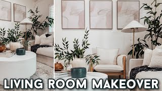 DIY LIVING ROOM MAKEOVER amp HOME DECOR RESTYLE  DECORATING IDEAS  DECORATING ON A BUDGET [upl. by Salot]