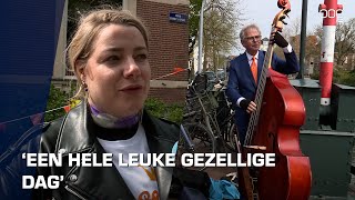 Koningsdag in Groningen begonnen vrijmarkt meteen druk [upl. by Kathi]