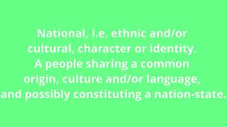 what is the meaning of nationality [upl. by Solley]