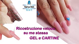 Ricostruzione unghie con Cartine e Gel  Spiego ogni passaggio  Gel monofasico Silcare [upl. by Cherry]