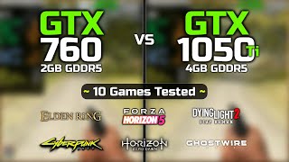 GTX 1050 Ti vs GTX 760  10 Games Tested [upl. by Cate]