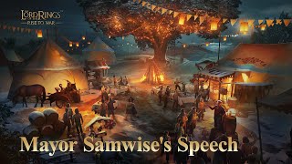 Mayor Samwises Speech  Yule Festival 2022  The Lord of the Rings Rise to War [upl. by Imugem768]