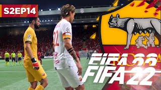 SEEING RED IN THE SEMIFINAL  FIFA 22 ROMA CAREER MODE S2E14 [upl. by Ave]