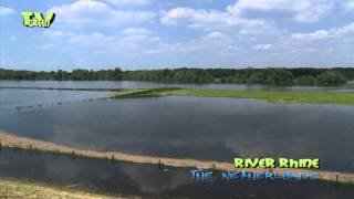 River Rhine high water level  Hoog water Rijn bij Heteren  June 2013 [upl. by Ashby]