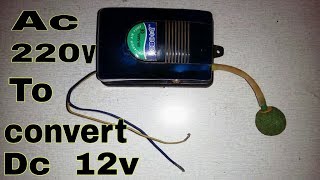 This aquariums air pump to converted Ac 220v to 12v at homecreative tietech [upl. by Aramaj981]