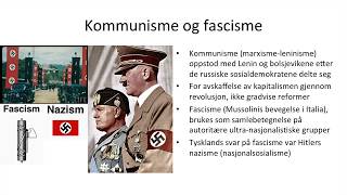 Kommunisme og fascisme sammenlignet [upl. by Hickey]