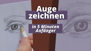 Auge zeichnen  Tutorial [upl. by Ecinnaj655]