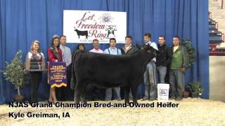 2011 Junior Angus Show  Bred and Owned Heifers [upl. by Christiane]