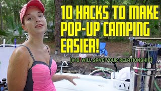 How to make camping in a pop up more enjoyable  10 tips to improve your pop up camper [upl. by Lias]