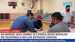 Consulados móviles Guatemala en EEUU marzo 2023 [upl. by Froh248]