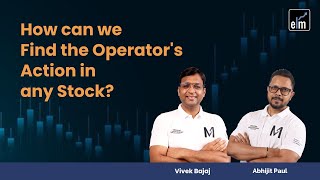 How can we Find the Operators Action in any Stock ELMLive [upl. by Kciredorb]