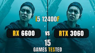 RX 6600 vs RTX 3060  i5 12400F  Test In 15 Games  1080p  DLSSFSR [upl. by Chancey893]