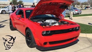 Dodge Demon supercharger whine is LOUD [upl. by Alyhs]