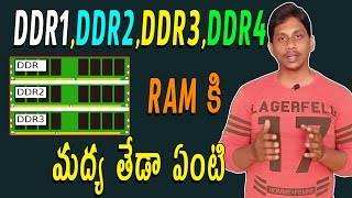 What is The Difference between DDR1DDR2 DDR3DDR4  Telugu Tech Tuts [upl. by Fairfield]