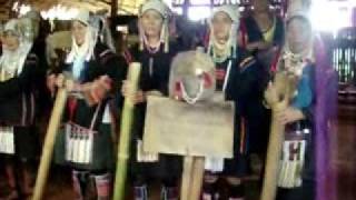 Traditional Karen Hill Tribes of Myanmar Dancing and Singing Refugees [upl. by Isiad]