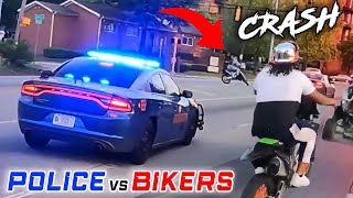 BIKERS VS COPS  Best Motorcycle Police Chase Compilation 2024 [upl. by Ahsila]