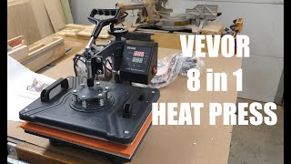 VEVOR 8 in 1 Heat Press Assemble and Review [upl. by Ydac]