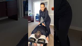 Personal trainer gets adjusted to fix his rotated pelvis and alleviate low back pain [upl. by Esilanna]