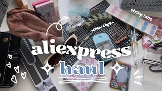 an aesthetic aliexpress haul 💌 stationery organizers hair clips kpop  more ❀ [upl. by Noram]