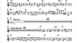 E♭ transcription Cheek To Cheek  Phil Woods Solo Transcription [upl. by Zoubek]