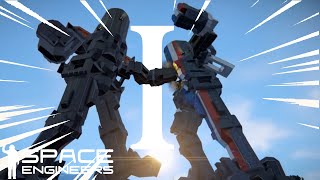 Space Engineers Mech Fighting Mayhem [upl. by Eitsirk]