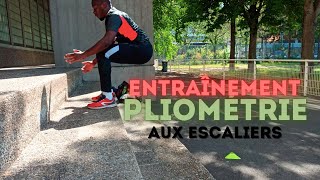 Entraînement de PLIOMÉTRIE pour Développer la Puissance Escaliers [upl. by Otineb]