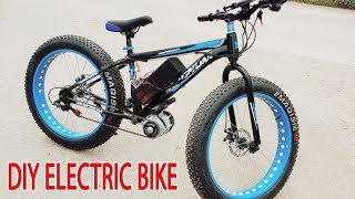 DIY Electric Bike 40kmh Using 350W Reducer Brushless Motor [upl. by Ignacia]