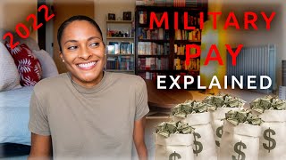 Military Pay 2022  How Much Do You Get Paid by Rank [upl. by Isa]