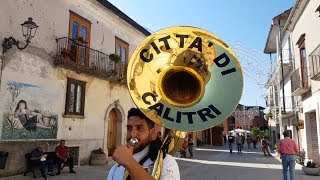 La Banda Musicale di Calitri a Nusco il 23 08 2018 per la festività della B V del Carmelo [upl. by Akkahs]