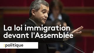 Le projet de loi immigration arrive à lAssemblée [upl. by Finstad]