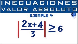 Inecuaciones con valor absoluto  Ejemplo 4 [upl. by Athalia]