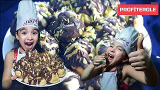 طريقة عمل البروفيترول مع النوتيلا كرات السعادة اللذيذة طعم لايقاوم Profiteroles Easy Recipe [upl. by Anaitit337]