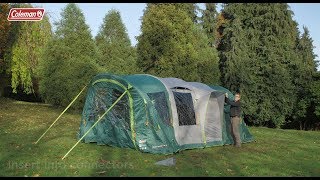 Coleman® Valdes Deluxe 4XL Air Tent Pitching [upl. by Elleniad]