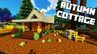 How to Build a Cabin in Minecraft  Cottage Tutorial [upl. by Nalyorf530]