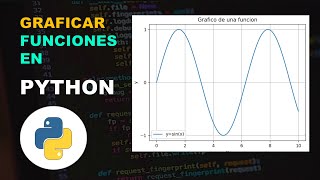 COMO GRAFICAR FUNCIONES EN PYTHON📚📒 [upl. by Nalorac501]