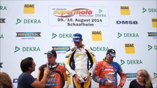 Int German Supermoto Schaafheim 2014  Podium S2 [upl. by Chrissy678]