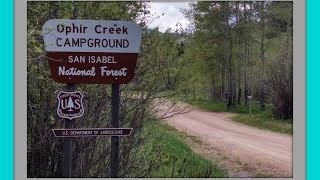 Ophir Creek Campground drive through Colorado [upl. by Selegna]