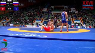 74 kg Khabib Batirov RUS  Kakhaber Khubazhty RUS Ivan Yarygin 2016 Final 35 [upl. by Ardnwahs]