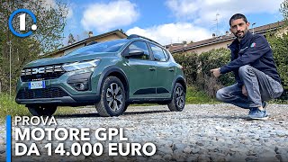 Dacia SANDERO GPL prova del MOTORE a GAS⛽️💰100 CV da 14000 euro [upl. by Kimmi869]