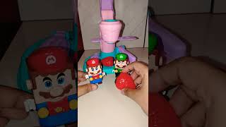 Luigi Making Ice Cream Strawberry for Mario 🌈🌈 shorts mario luigi funny [upl. by Kahl776]