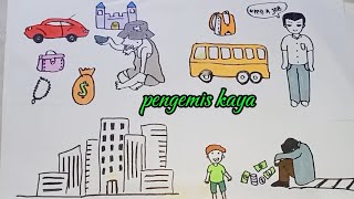 pengemis kaya animasi animation kreasi ayna [upl. by Jenks14]